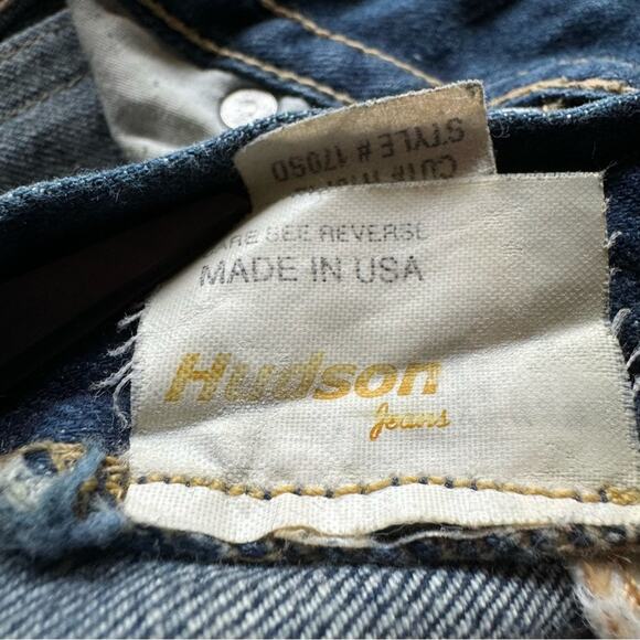 Hudson Vintage Y2K 00s low rise denim cut H10712 jeans womens style 170SD - Picture 10 of 16